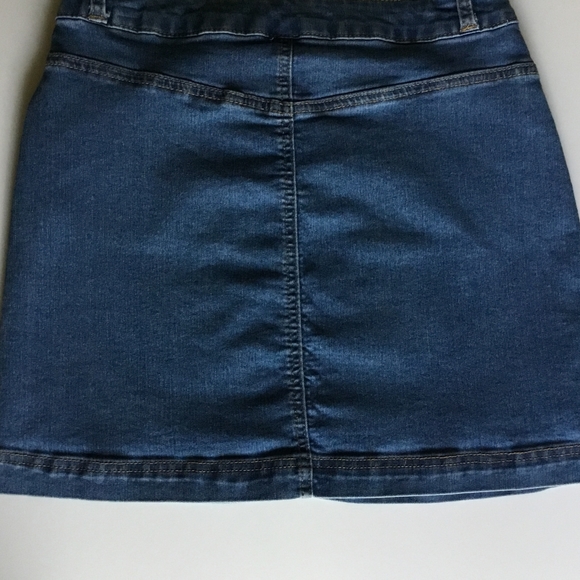 Copper Key Short Middle Seam Jean Skirt Large - Picture 2 of 2